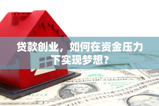 沭阳贷款创业，如何在资金压力下实现梦想？